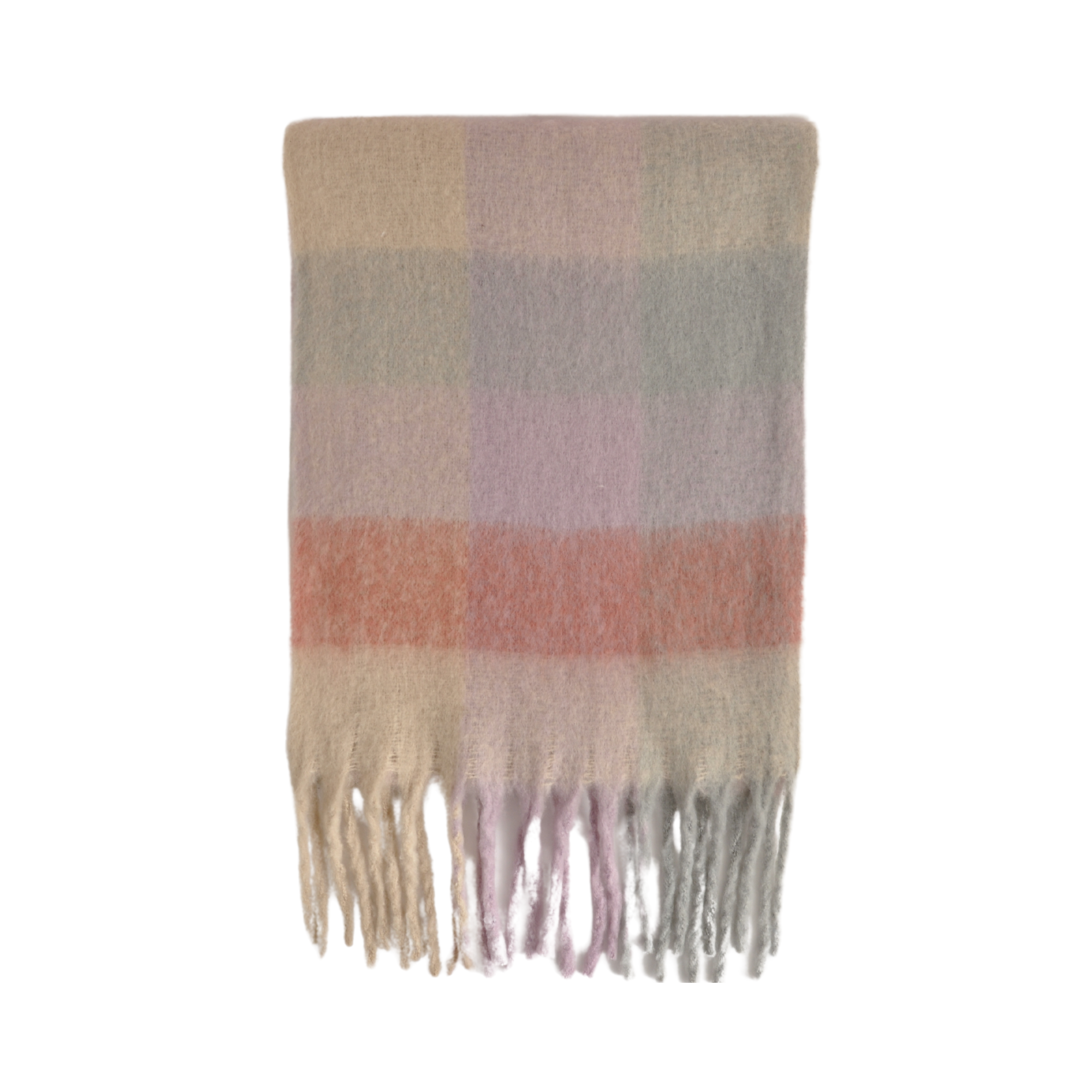Chunky Scarf - Pink Check